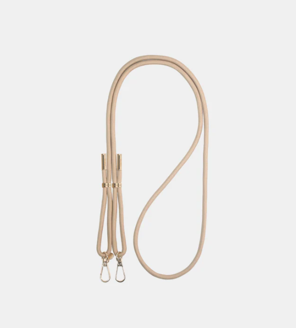 BISQUE CROSSBODY PHONE STRAP | GOLD HARDWARE | LOUVE COLLECTION
