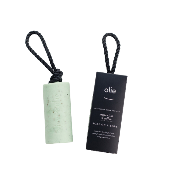 Olieve & Olie Soap on a Rope Made of Fridays