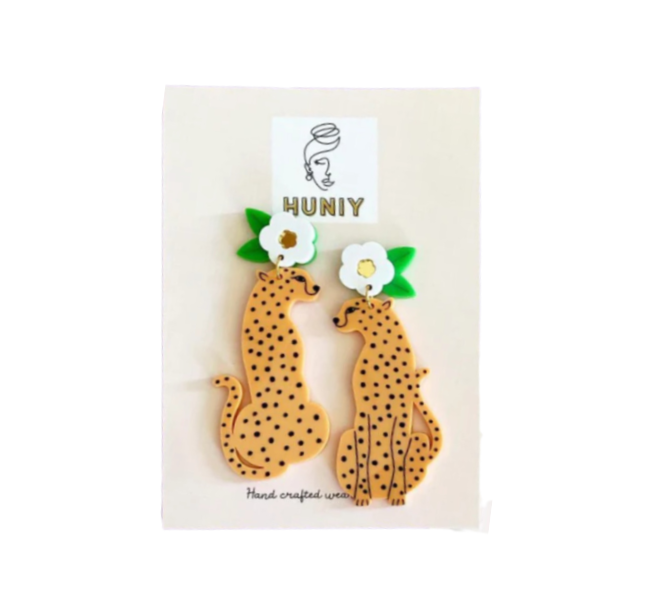 Huniy Wild Cat Dangles Earrings Made of Fridays