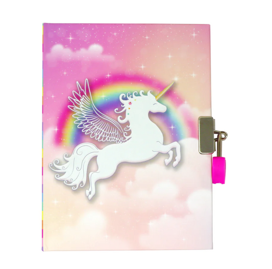 Unicorn Dreamer Strawberry Scented Lockable Diary Pink Poppy Made of Fridays