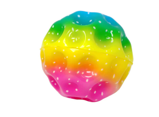 High Bouncing Rainbow Ball Pink Poppy Made of Fridays