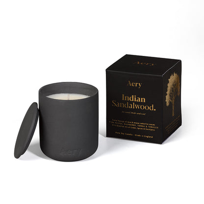 Aery Living Fernweh Matte Ceramic Candle Indian Sandlewood Made of Fridays