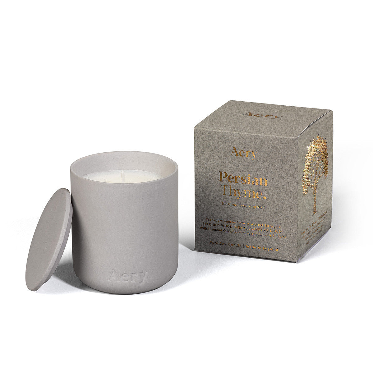 Aery Living Fernweh Matte Ceramic Candle Persian Thyme Made of Fridays