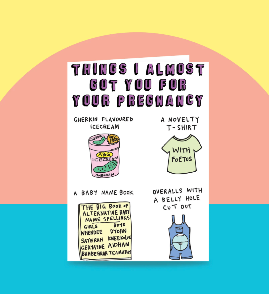 Able + Game Pregnancy Card Made of Fridays