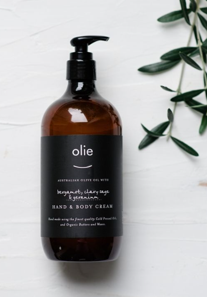 Olieve & Olie Hand & Body Wash Bergamont, Clary Sage & Geranium Made of Fridays