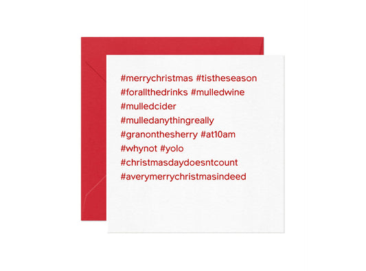Curated Group Merry Christmas Card Made of Fridays